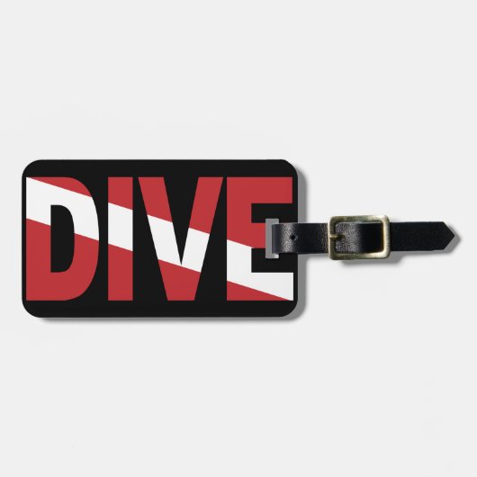 duiken bagagelabel (Voorkant horizontaal)