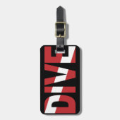 duiken bagagelabel (Voorkant verticaal)