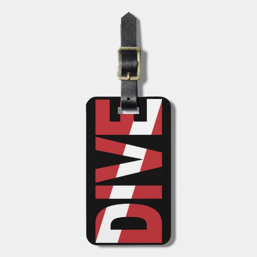 duiken bagagelabel (Voorkant verticaal)