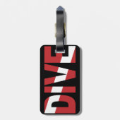 duiken bagagelabel (Achterkant verticaal)