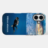 Duiken bij zonsondergang personaliseren Case-Mate iPhone case (Achterkant (horizontaal))