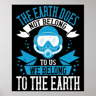 Duiken - de aarde behoort niet tot ons poster
