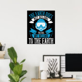Duiken - De aarde is niet van ons Poster (Thuiskantoor)