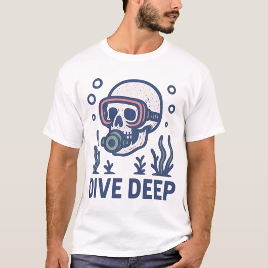 Duiken diep t-shirt (Voorkant)