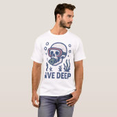 Duiken diep t-shirt (Voorkant volledig)