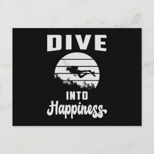 Duiken Duik Diver Zee Duiken Grappig cadeau-idee Briefkaart
