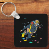 Duiken Duiken Duik Duik Duik Oceaan Marine Life en Sleutelhanger (Voorkant)