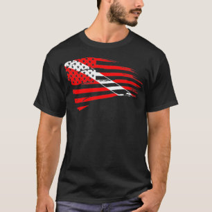 Duiken Duiken Duik Vlag Patriottisch T-shirt