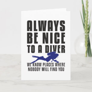 Duiken Duiken Duiken Duiken Diver Grappig geschenk Kaart