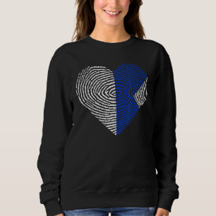 Duiken Duiken Humor Duiker Omlaag Blauwe Vlag Hart Trui
