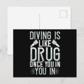 Duiken - Duiken Is Als Drugs Briefkaart (Voorkant / Achterkant)