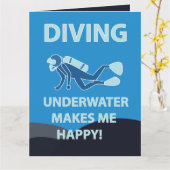 Duiken Duiken Onderwater Duiker Kaart (Gele Bloem)