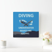 Duiken Duiken Onderwater Duiker Vierkante Klok (Huis)