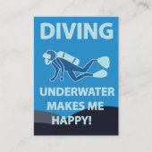 Duiken Duiken Onderwater Duiker Visitekaartje (Voorkant)