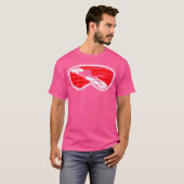 Duiken Duiker Down Snorkel Goggles Vlag Duiken T-shirt (Voorkant volledig)