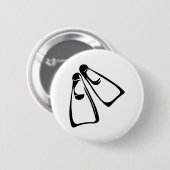 Duiken - Fins Ronde Button 5,7 Cm (Voorkant /achterkant)