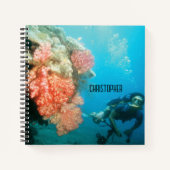 Duiken gepersonaliseerd notitieboek (Voorkant)