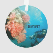 Duiken gepersonaliseerd ornament (achterkant)