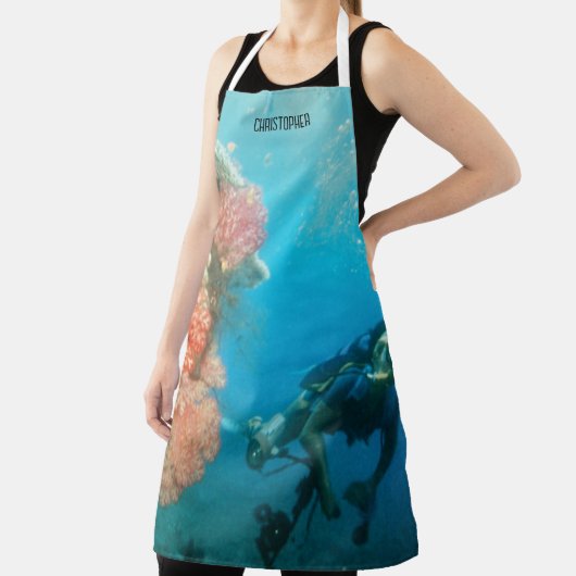 Duiken gepersonaliseerd schort (Insitu)