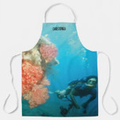 Duiken gepersonaliseerd schort (Voorkant)