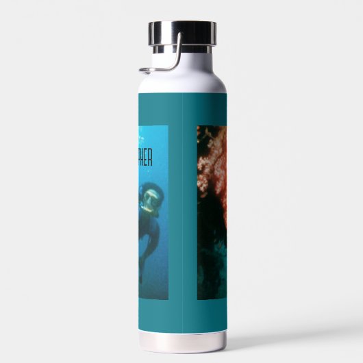 Duiken gepersonaliseerd waterfles (Rechts)
