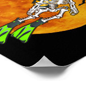 Duiken Halloween Duiker Poster (Hoek)