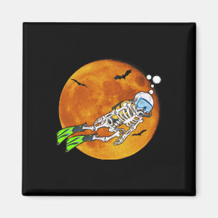 Duiken Halloween Scuba Diver Magneet