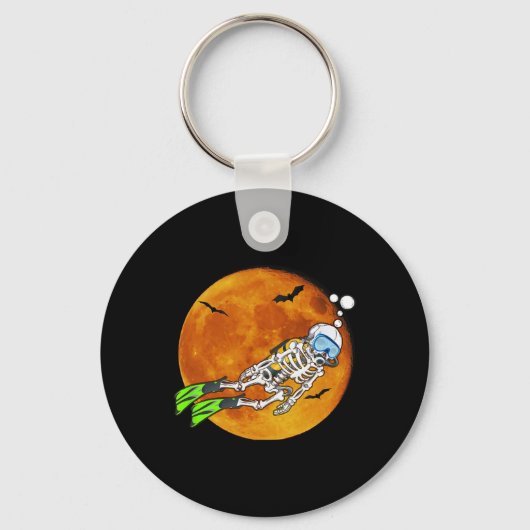 Duiken Halloween Scuba Diver Sleutelhanger (Voorkant)
