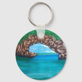 Duiken in het paradijs sleutelhanger