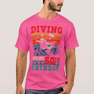 Duiken in mijn 50e verjaardag Skydiving Lover T-shirt