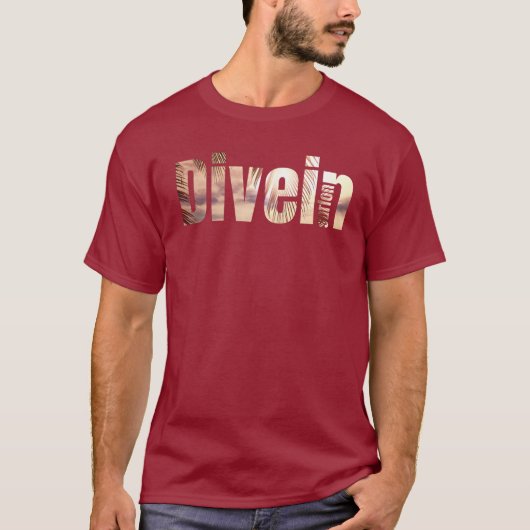 Duiken in surven op t-shirt (Voorkant)