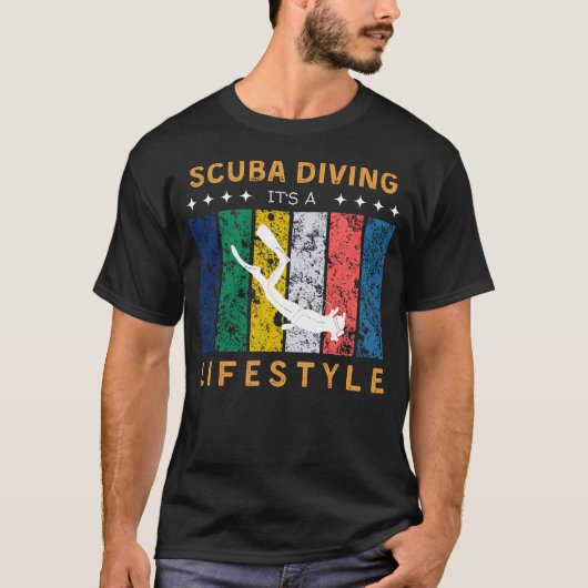 Duiken is een lifestyle grappig T-shirt (Voorkant)