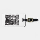 Duiken is Geweldige Bagagelabel (Voorkant horizontaal)