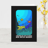 Duiken Is Vliegen Duikuitrusting Voor Duikers Kaart (Gele Bloem)