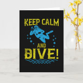 Duiken - Kalm houden en duiken Kaart (Gele Bloem)