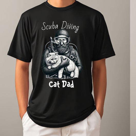 Duiken Kat Papa T-shirt