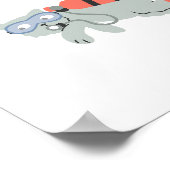 Duiken kattenkwekerij baby kinderen poster (Hoek)