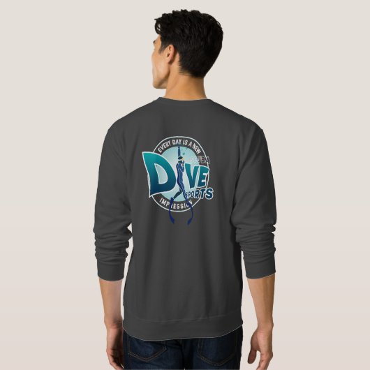 Duiken | MANNEN Trui (Achterkant volledig)