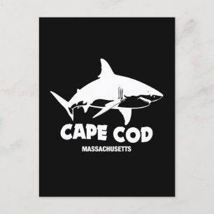 Duiken met grote witte haaien - Cape Cod Briefkaart
