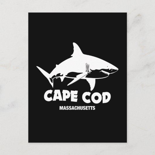Duiken met grote witte haaien - Cape Cod Briefkaart (Voorkant)
