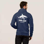 Duiken met grote witte haaien - Cape Cod Hoodie (Achterkant volledig)