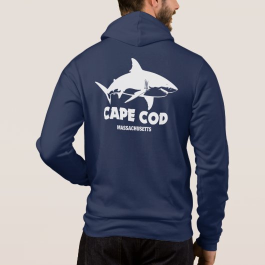 Duiken met grote witte haaien - Cape Cod Hoodie (Achterkant)