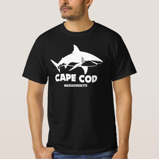 Duiken met Grote Witte Haaien - Cape Cod T-shirt (Voorkant)