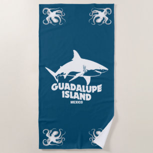 Duiken met haaien op Guadalupe Island Strandlaken