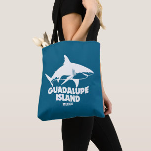 Duiken met haaien op Guadalupe Island Tote Bag