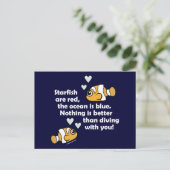 Duiken met jou briefkaart (Staand voorkant)