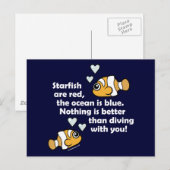 Duiken met jou briefkaart (Voorkant / Achterkant)