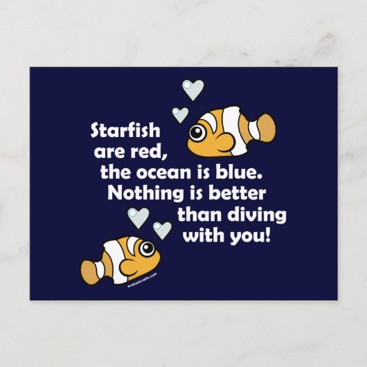 Duiken met jou briefkaart (Voorkant)