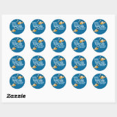 Duiken met jou ronde sticker (Vel)