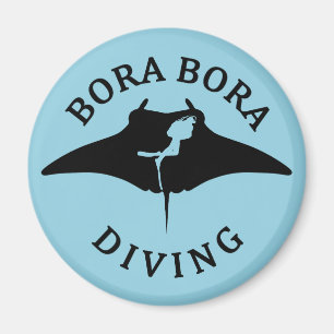 Duiken met mantaroggen bij Bora Bora Magneet